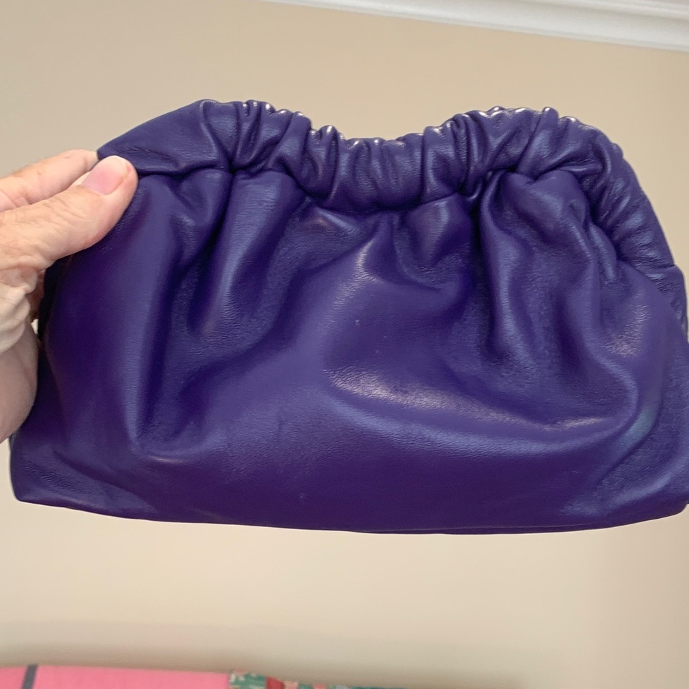 Mansur Gavriel Rich Purple Clutch